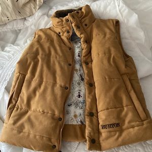 Winter/ ski insulated suede jacket, lined. New, no tags. Hood is missing.